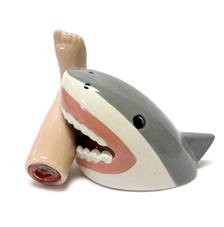 Cool cheap shark gift - Shark Attack Magnetic Salt and Pepper Shaker Set 