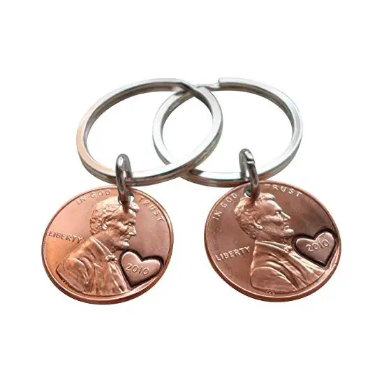 4 years anniversary gift ideas for couples 6 Engraved Keychain