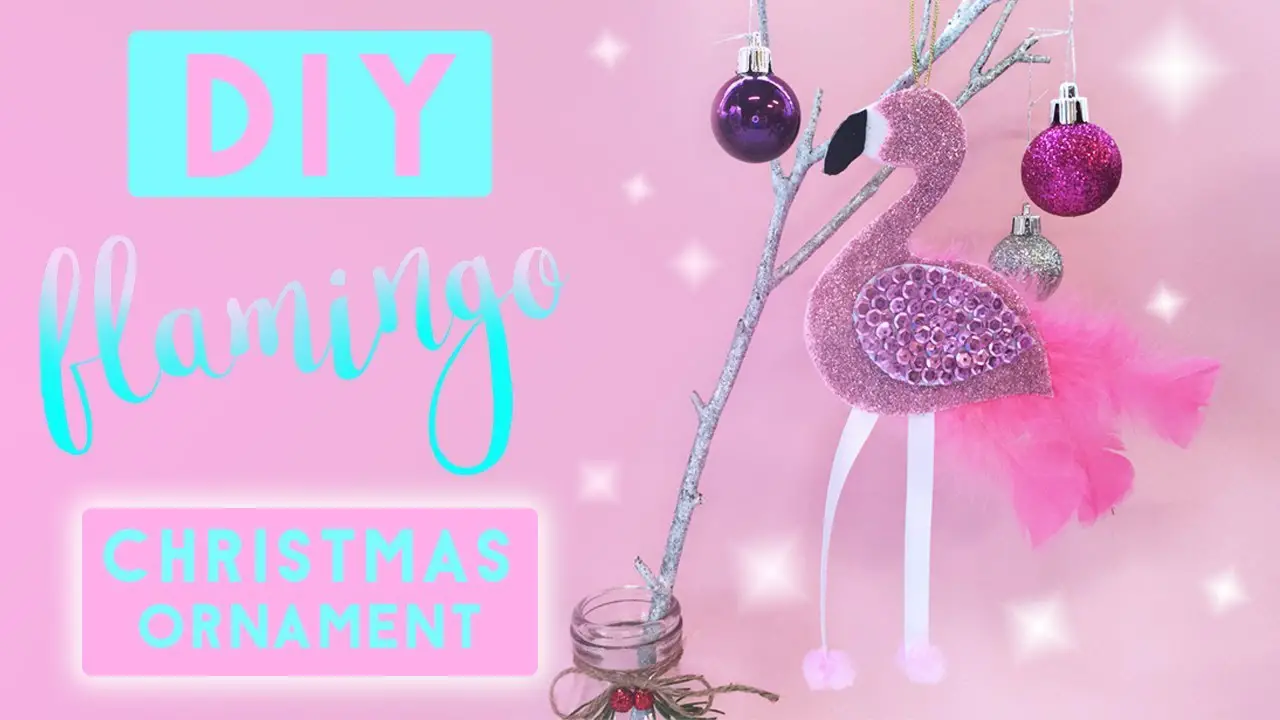 Flamingo Christmas ornament
