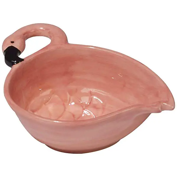 Flamingo gifts: Serving Bowl Figural Ceramic Flamingo