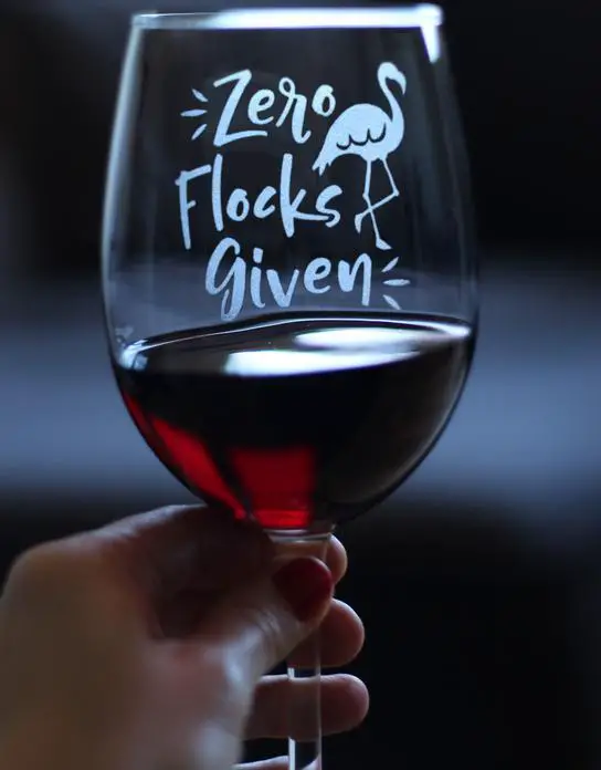 Cute Flamingo gift ideas Wine Glass