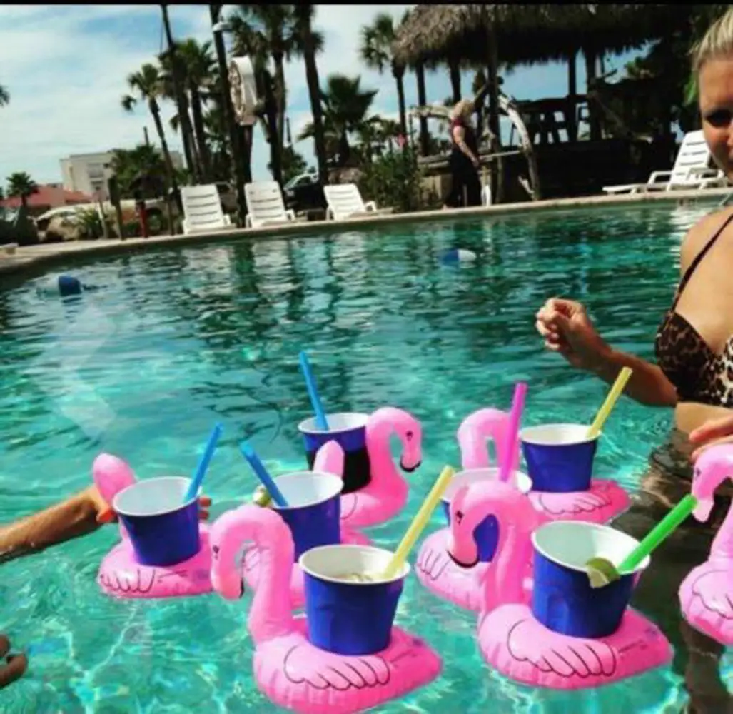 Flamingo gift ideas Pool Float Drink Holder