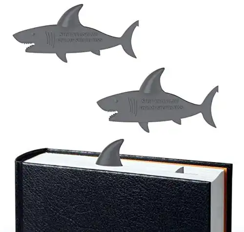 Shark Bookmark Cute Page Marker by Taygate Design