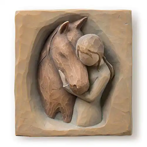 Willow Tree Quiet Strength - Sculpted Hand-Painted Bas Relief Wall Plaque