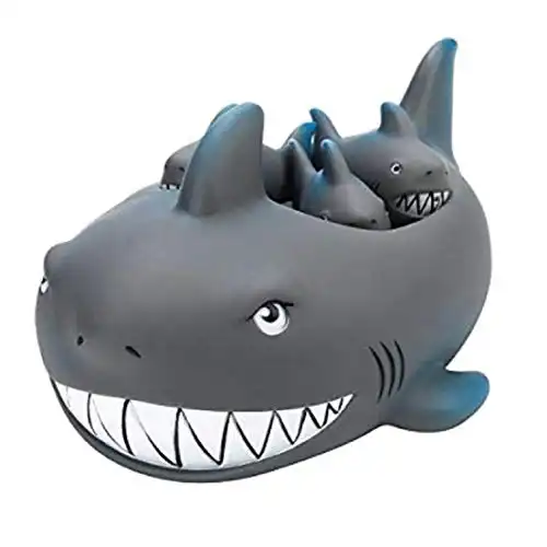 Playmaker Toys Rubber Shark Family Bath Toy