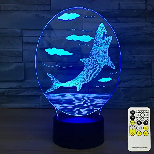 3D Shark Night Light for Kids