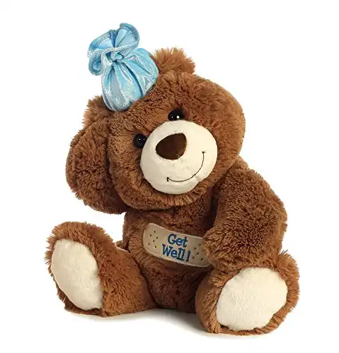 Aurora® Snuggly Get Well Bear Stuffed Animal - Comforting Companion