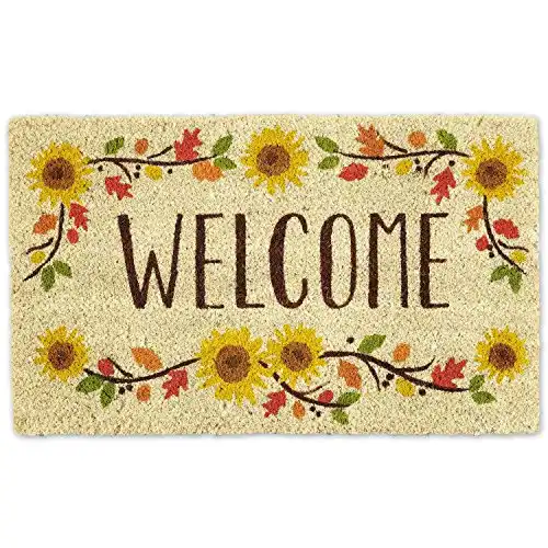 Sunflower Doormat - Outdoor Welcome Mat